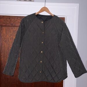 & Other Stories Women's Quilted Green Jacket